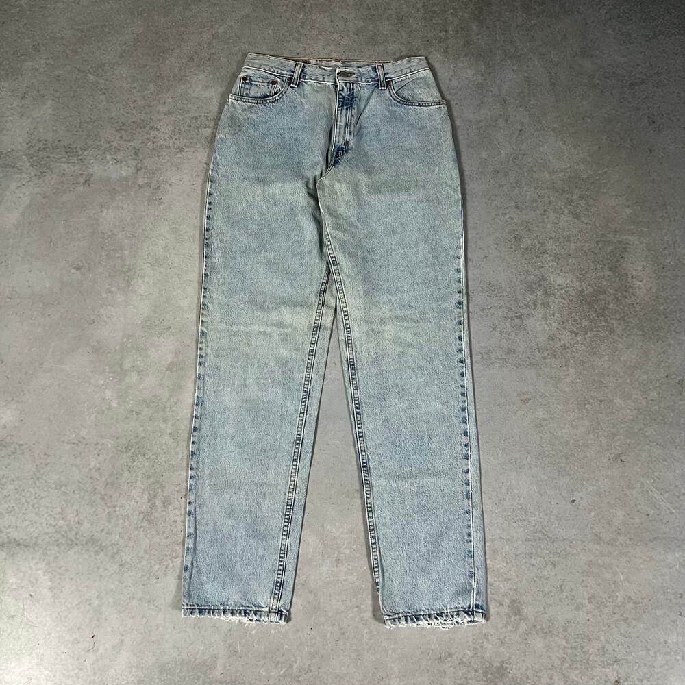 Levi's 550 Relaxed Fit Tapered Leg Womens Size 10 90s Vintage Jeans Blue Batwing